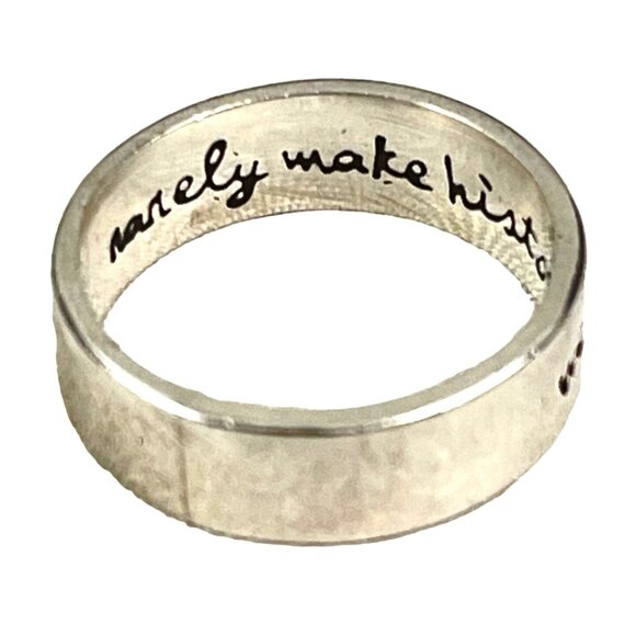 Sterling Silver "Well-Behaved Women Rarely Make History" Ring - Picture 4 of 7